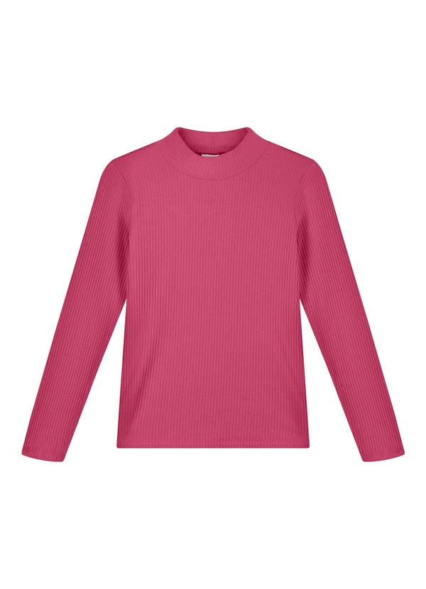 Alakazoo - Blusa Infantil Unissex em Moletom sem Felpa Rosa