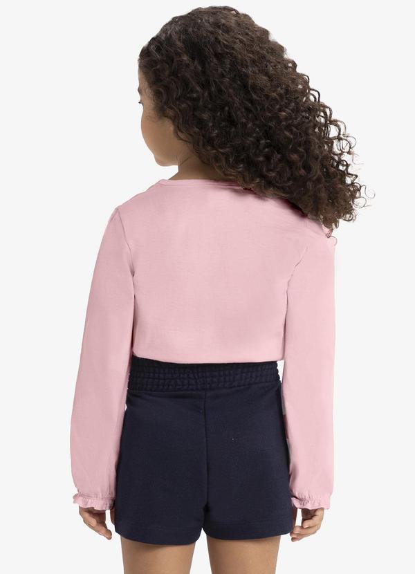Rovi Kids - Blusa Infantinho Gatinho Manga Longa Rosa 2