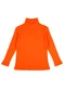 Rosa Azul - Blusa Infantil Gola Alta em Ribana Azul - variação: Laranja