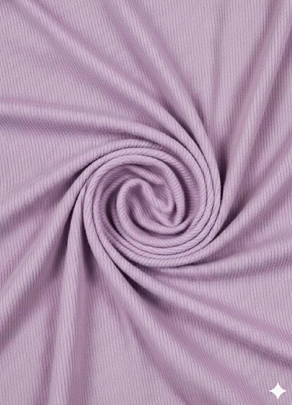 Rosa Azul - Blusa Infatil Gola Alta em Ribana Lilás 3