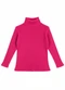 Rosa Azul - Blusa Infantil Gola Alta em Ribana Azul - variação: Pink