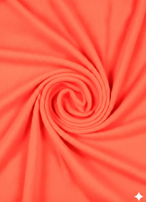 Rosa Azul - Blusa Infatil Gola Alta em Ribana Rosa Neon 4