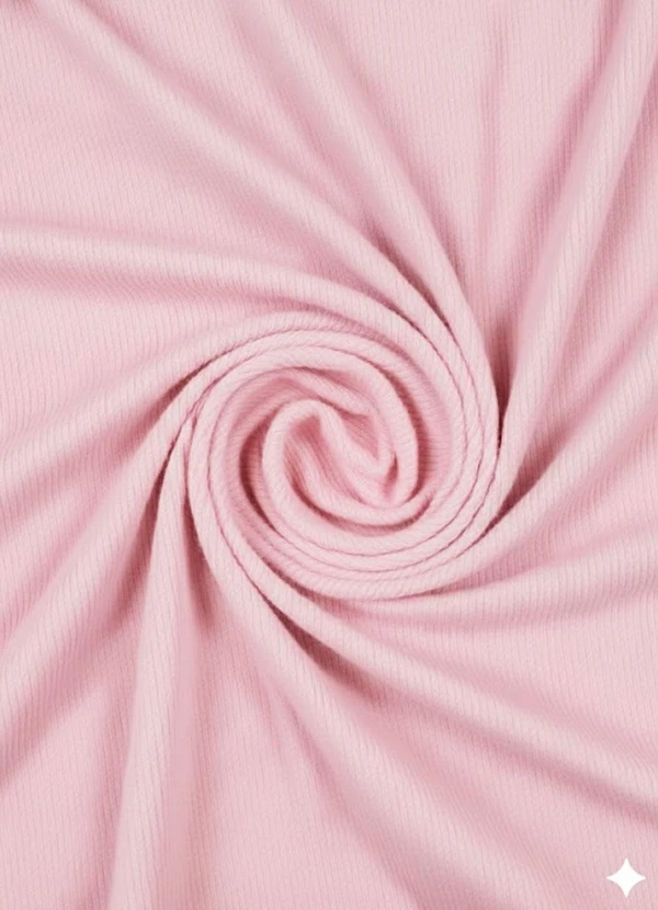 Rosa Azul - Blusa Infatil Gola Alta em Ribana Rosa 4