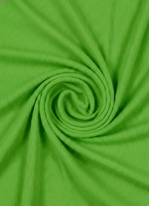 Rosa Azul - Blusa Infatil Gola Alta em Ribana Verde Lima 3