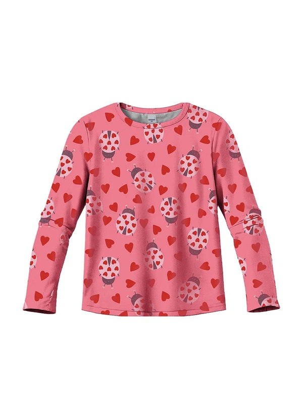 Malwee Kids - Blusa Joaninhas em Cotton Coral