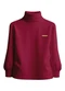 Carinhoso - Blusa Justa em Cotton Menina Laranja - variação: Bordô