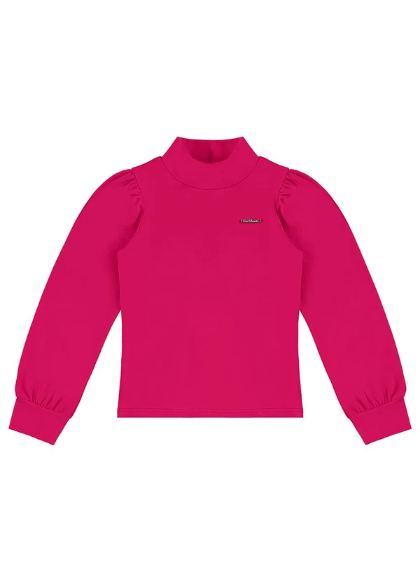 Carinhoso - Blusa Justa em Cotton Menina Rosa 3