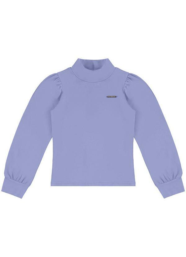 Carinhoso - Blusa Justa em Cotton Menina Roxo