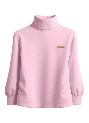 Carinhoso - Blusa Justa em Cotton Rosa Claro - CARINHOSO