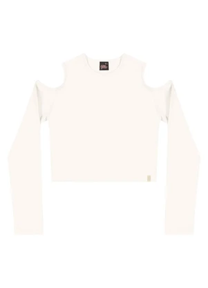 Gloss - Blusa Juvenil em Cotton Bege - GLOSS