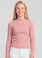 Minty - Blusa Juvenil Manga Longa Ribana Rosa - variação: Rosa