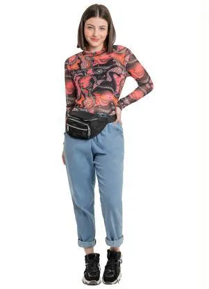 Gloss - Blusa Juvenil Menina com Top Rosa - GLOSS