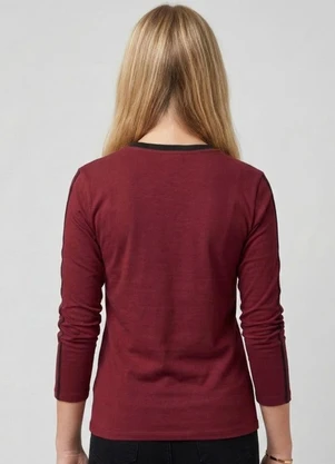 Minty - Blusa Juvenil Molecotton Estampa Vermelho - MINTY