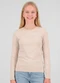 Minty - Blusa Juvenil Viscotorcion Bege - variação: Bege