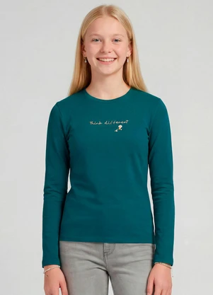 Minty - Blusa Juvenil Viscotorcion Verde - MINTY