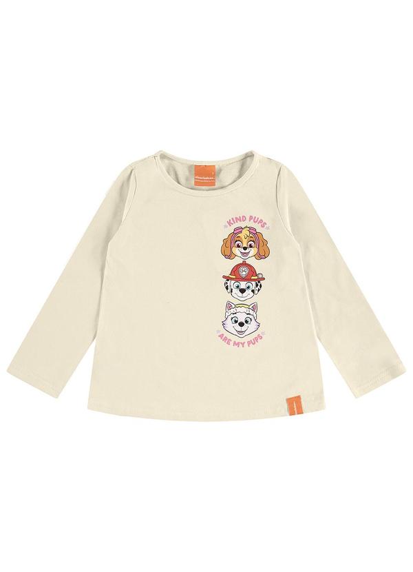 Malwee Kids - Blusa Kind Pups Patrulha Canina® Bege