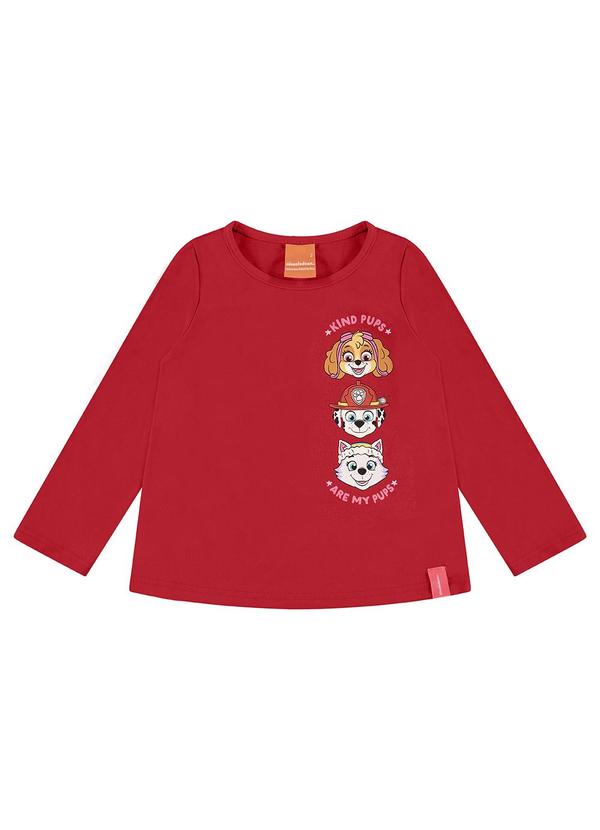 Malwee Kids - Blusa Kind Pups Patrulha Canina® Vermelho 1
