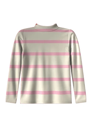 Malwee Kids - Blusa Listrada em Ribana Rosa Claro - MALWEE KIDS