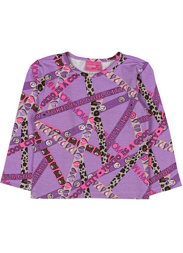 Momi - Blusa Listras Divertidas Lilás 1