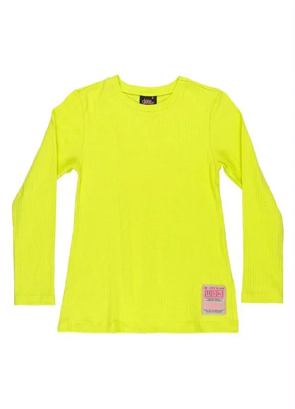 Gloss - Blusa Longa Menina Juvenil Verde