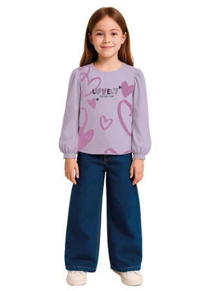 Malwee Kids - Blusa Lovely com Strass Lavanda - MALWEE KIDS