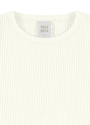 Pulla Bulla - Blusa Malha Canelada Bege - PULLA BULLA