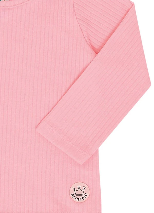 Pulla Bulla - Blusa Malha Canelada Menina Rosa 2