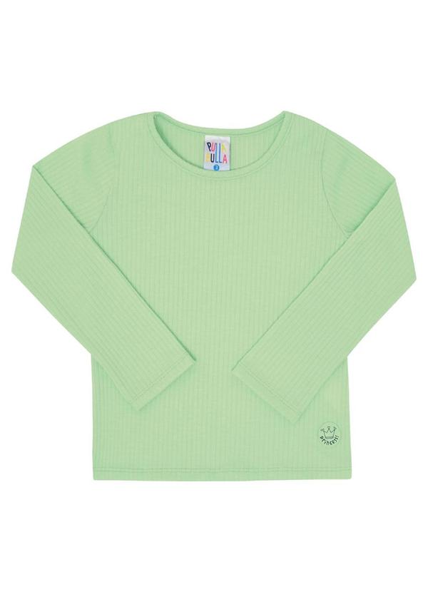 Pulla Bulla - Blusa Malha Canelada Menina Verde