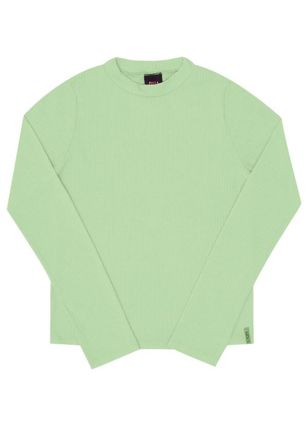 Pulla Bulla - Blusa Malha Canelada Menina Verde