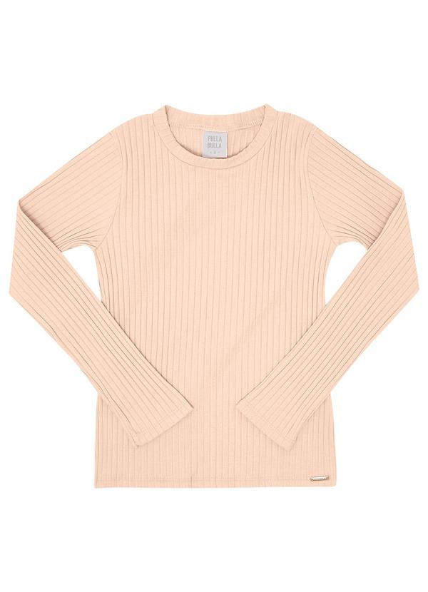 Pulla Bulla - Blusa Malha Canelada Rosa