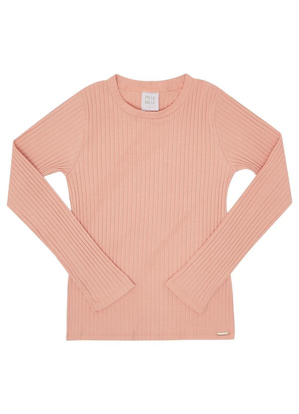 Pulla Bulla - Blusa Malha Canelada Rosa