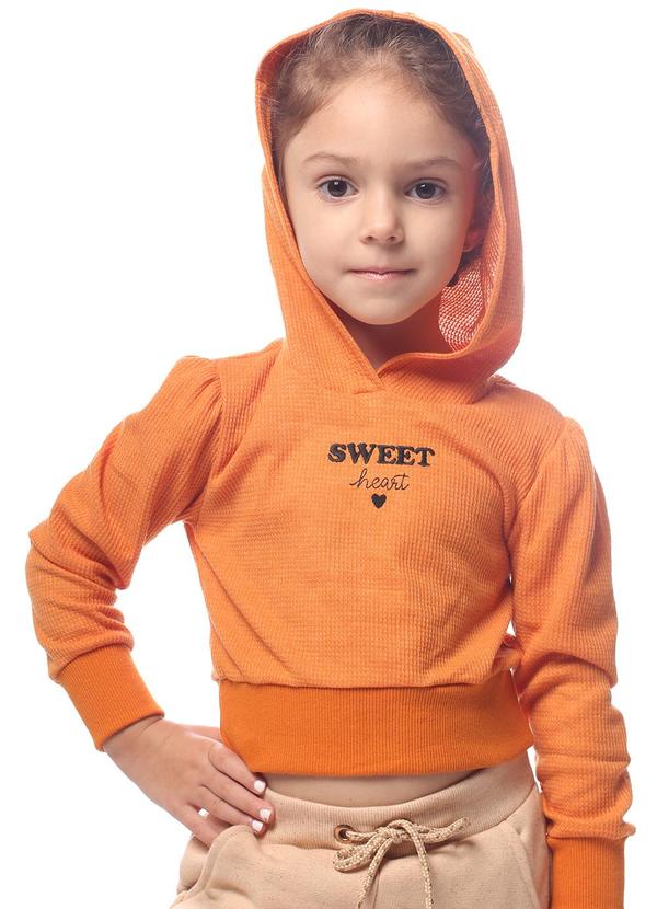 Pulla Bulla - Blusa Malha Waffle Laranja 1