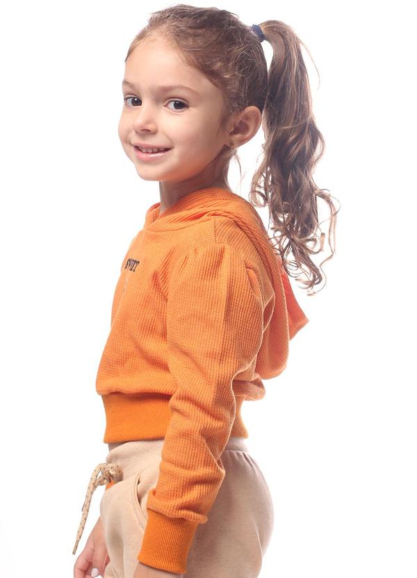 Pulla Bulla - Blusa Malha Waffle Laranja 2