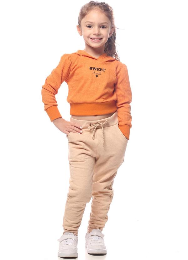 Pulla Bulla - Blusa Malha Waffle Laranja 3