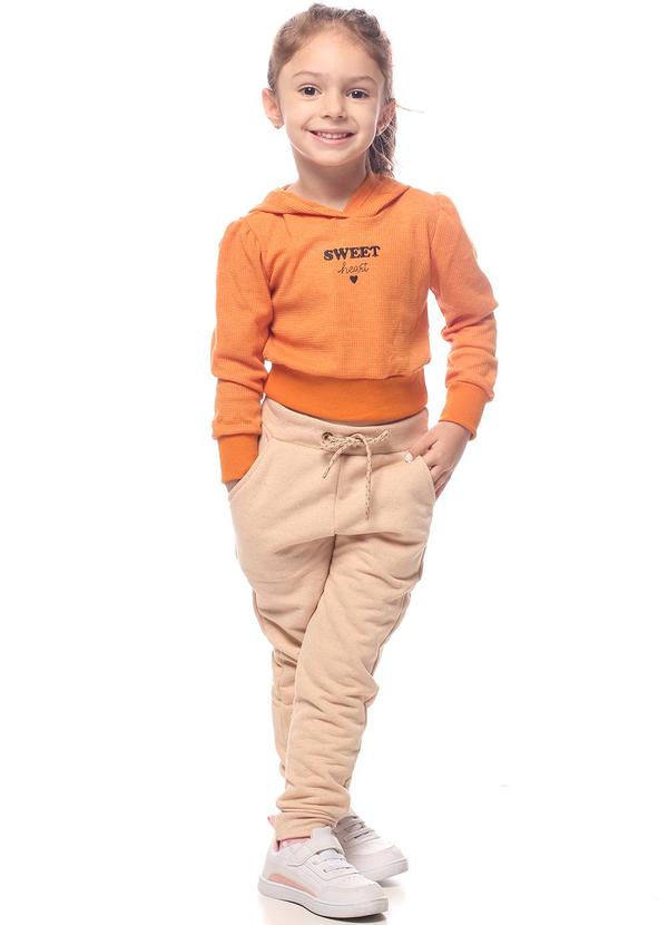 Pulla Bulla - Blusa Malha Waffle Laranja 4