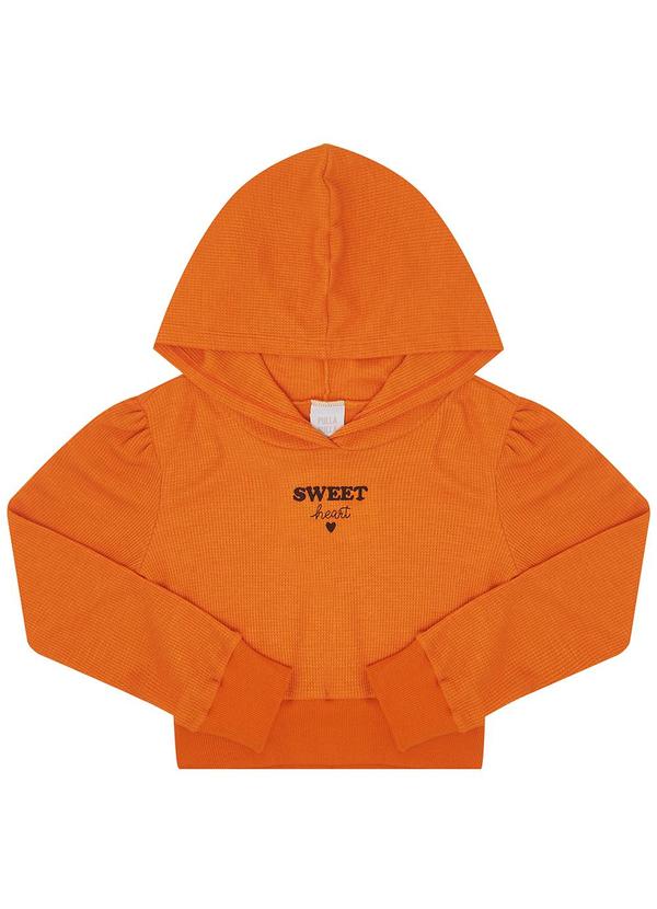 Pulla Bulla - Blusa Malha Waffle Laranja 5