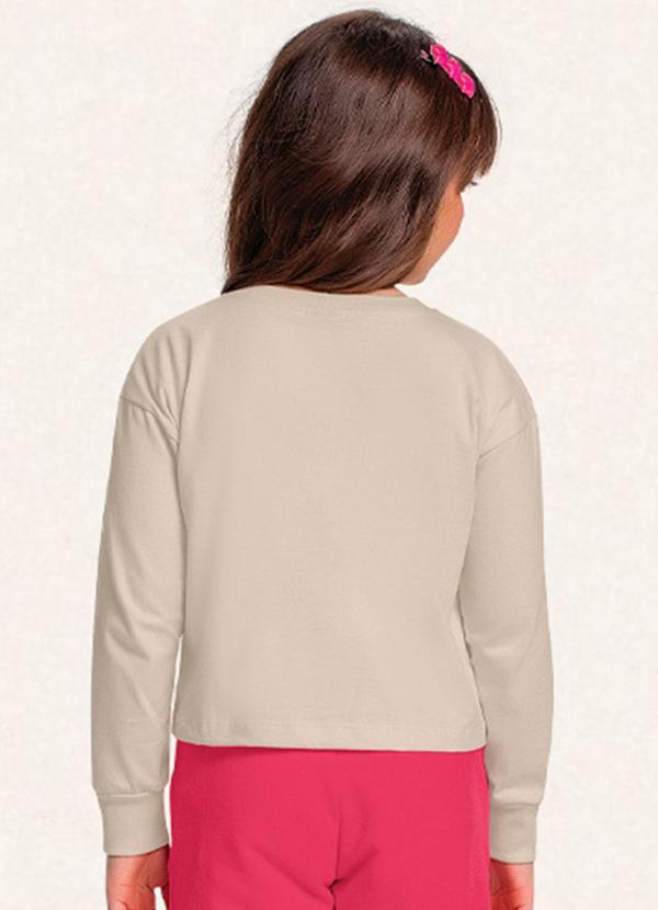 Fakini Kids - Blusa Manga Longa Barbie Bege 3