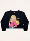 Fakini Kids - Blusa Manga Longa Barbie Rosa - variação: Preto