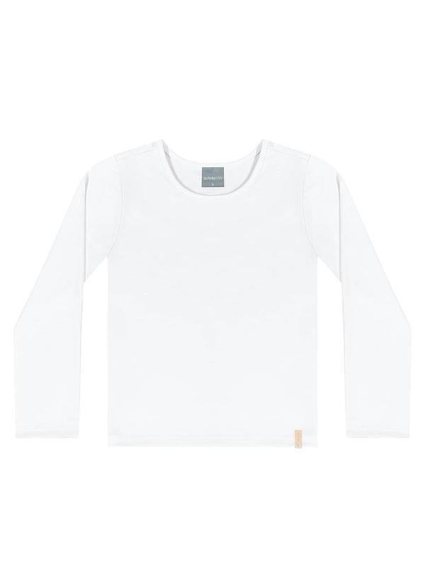 Quimby - Blusa Manga Longa Básica Branco
