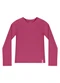 Quimby - Blusa Manga Longa Básica Menina Marrom - variação: Rosa