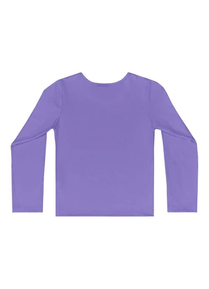 Quimby - Blusa Manga Longa Básica para Roxo - QUIMBY