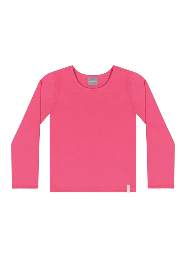 Quimby - Blusa Manga Longa Básica Rosa 3