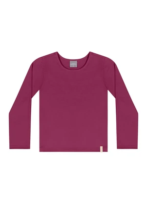 Quimby - Blusa Manga Longa Básica Rosa - QUIMBY