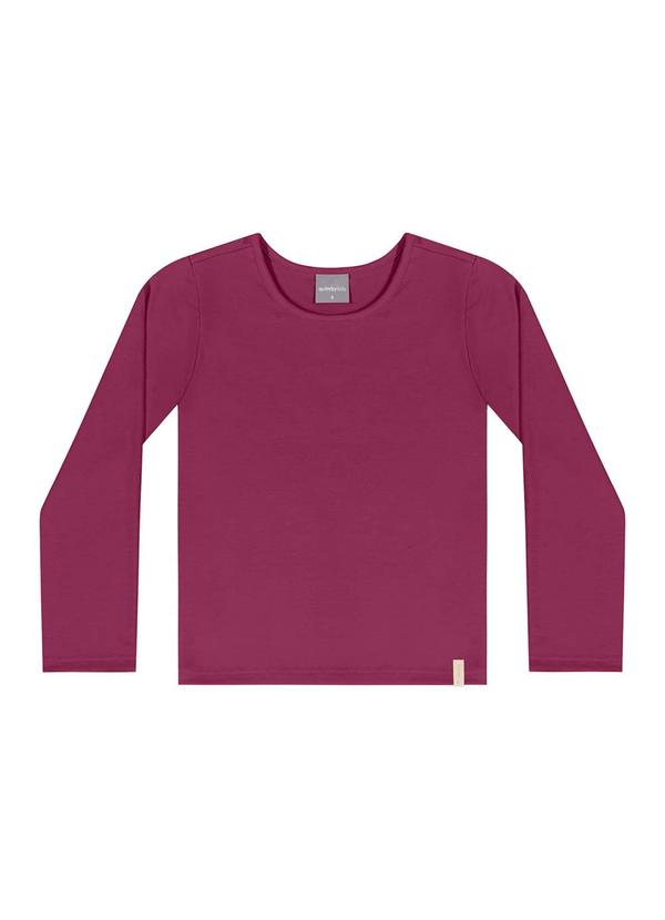 Quimby - Blusa Manga Longa Básica Rosa