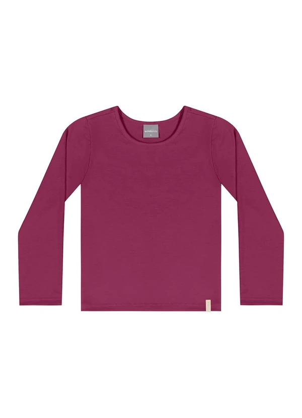 Quimby - Blusa Manga Longa Básica Rosa