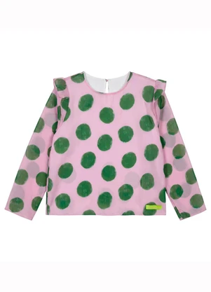Lilica Ripilica - Blusa Manga Longa Bebê Verde - LILICA RIPILICA
