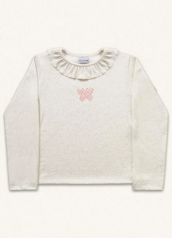Fakini Kids - Blusa Manga Longa Bege 4