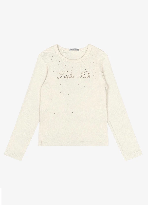 Trick Nick - Blusa Manga Longa Bege