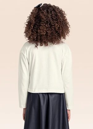 Fakini Kids - Blusa Manga Longa Bege - FAKINI KIDS