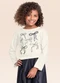 Fakini Kids - Blusa Manga Longa Vermelho - variação: Bege
